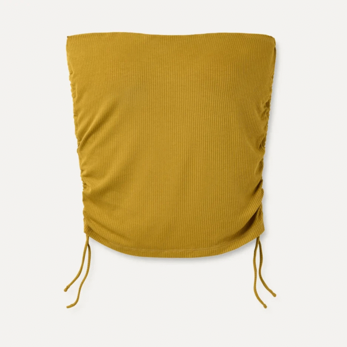 Emilia Bandeau Top Rib