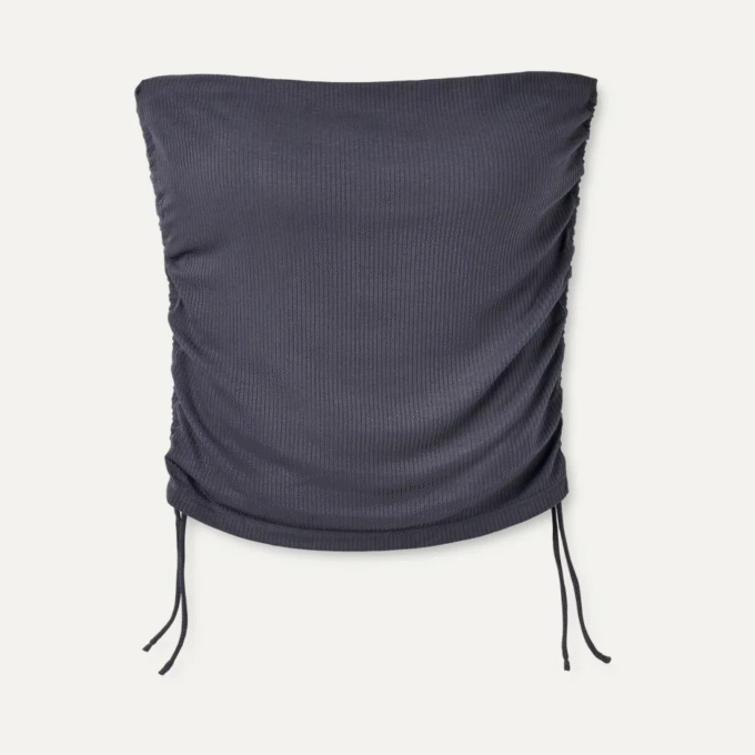 Emilia Bandeau Top Rib