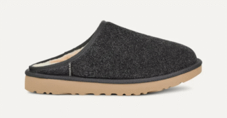 Klassisches Slip-On-Wildleder aus zotteligem Material
