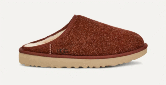 Klassisches Slip-On-Wildleder aus zotteligem Material