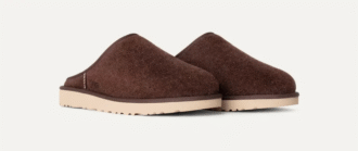 Klassisches Slip-On-Wildleder aus zotteligem Material