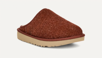 Klassisches Slip-On-Wildleder aus zotteligem Material