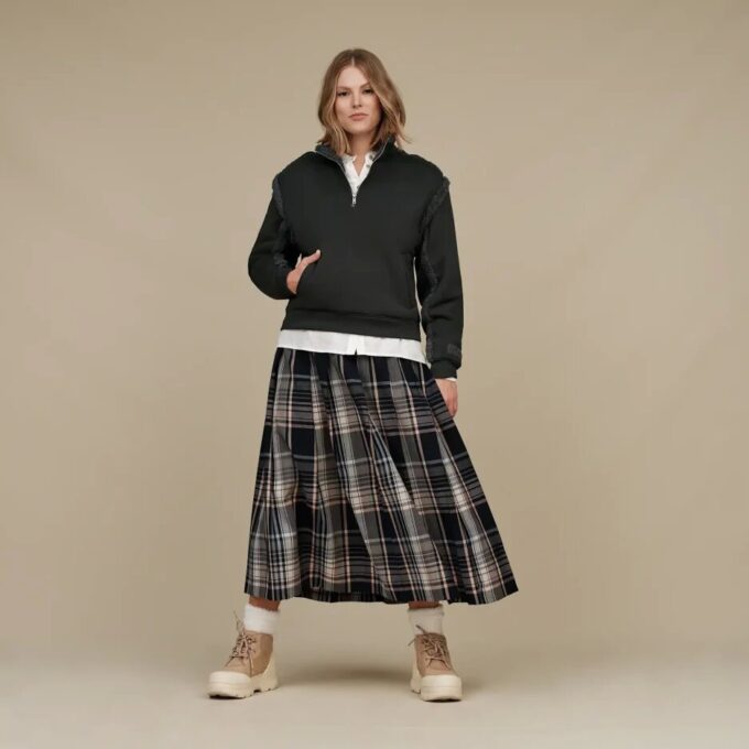 Lydi Fleecejacke mit halbem Reißverschluss Lydi Fleecejacke mit halbem Reißverschluss