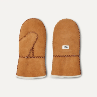 Schaffellhandschuh mit Ziernähten Schaffellhandschuh mit Ziernähten